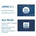 thumbnail image 2 of Módulo EMMC de 256 GB 3D NAND con Alta Velocidad de Lectura y Escritura para 5 Plus/Pro/Max/Ultra 4A RV2 3B, 2 of 7