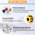 thumbnail image 4 of Uxcell 1 Count Anodization Aluminum Alloy Handwheel Gold Tone 8mm-40mm, 4 of 5