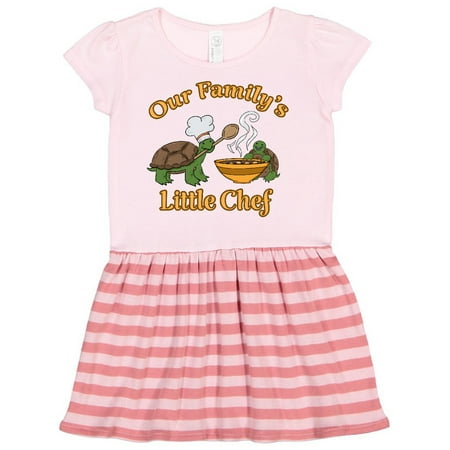 

Inktastic Our Family s Little Chef with Cute Turtles Gift Toddler Girl Dress