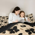 thumbnail image 5 of Homewish Abstract Flying Butterflies Bedding Comforter Set 2pcs for Female Men Adults,Leopard Print Twin Comforter Sets Microfiber,Black Brown Breathable Bedding Set,Lightweight Room Decor, 5 of 8
