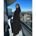 thumbnail image 4 of Long Sleeve Cardigan Sweaters for Women Casual Knit Sweater Coat Outwear with Pockets Black L, 4 of 6