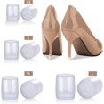 thumbnail image 2 of 8 pares de protectores de talón de goma transparente, tapas inferiores, cubiertas protectoras, reparación de tacones altos, inserciones de repuesto,, 2 of 5