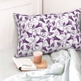 thumbnail image 4 of Cauagu Violets Flowers Print Pillow Covers with Envelope Closure,1PC Pillow Cases Decorative Pillow Case for Bed & Couch, Pillows Not Included-20"x30", 4 of 6