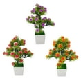 thumbnail image 2 of Coofit Artificial Potted Plant Simulated Fake Plant Fake Flower for Home Decoration, 2 of 6