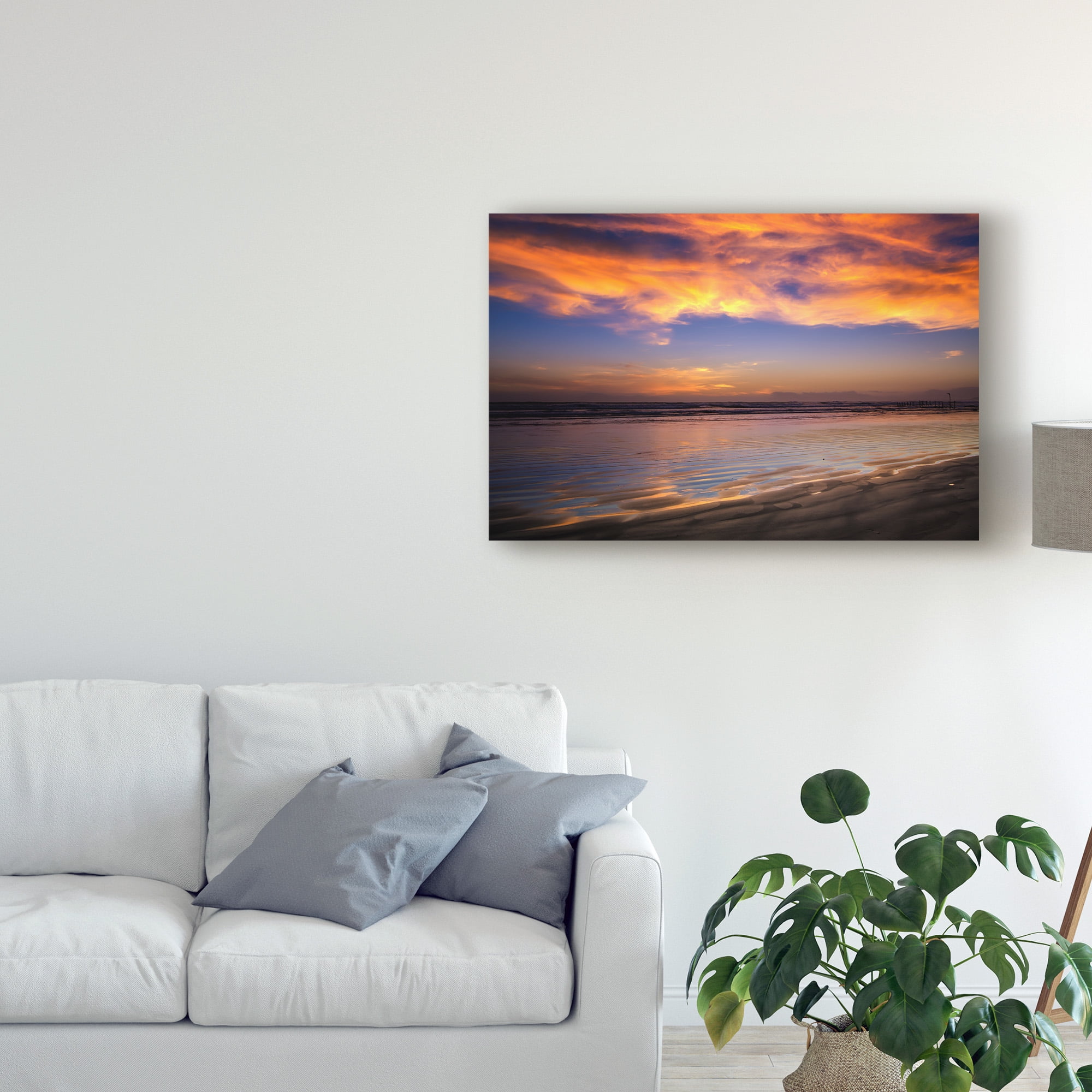 Trademark Fine Art 'Orange Coast' Canvas Art by Pixie Pics