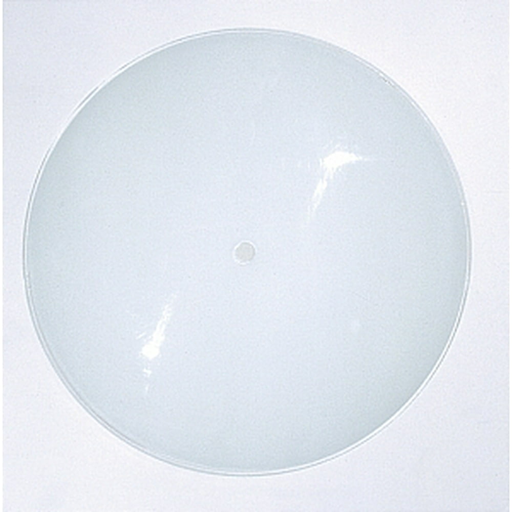 Satco 13in Round White Diffuser Glass Globe Shade White
