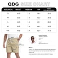 thumbnail image 4 of QDG Men's Relaxed Fit Cargo Shorts with Drawstring Elastic Waist Multi-Pocket for Daily Hiking Work, 4 of 7