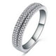 thumbnail image 2 of Anillo de acero inoxidable con diamante incrustado para drenaje metabólico, 2 of 7