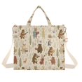thumbnail image 7 of FORMRS Womens Corduroy Tote Bag Crossbody Shoulder Purse Handbag with Detachable Strap, Musical Animals Pattern, 7 of 7