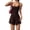 Brown, variant on Women'S Summer Sleeveless Athletic Rompers Spaghetti Strap Shorts Jumpsuit One-Piece Outfits Wine Red XS