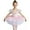 r-60Pink23, variant on Dresses Girls Ballet Tutu Dance Dress For Stage Performances With Flowy Skirt And Bodice Classic Fly Sleeve Crew Neck Solid Color Child Party Sundress