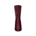 thumbnail image 2 of BLISSFUL STEP Women's Boots Foldable Faux Velvet Block Heel Mid Calf Ankle Boots Burgundy 6.5, 2 of 8