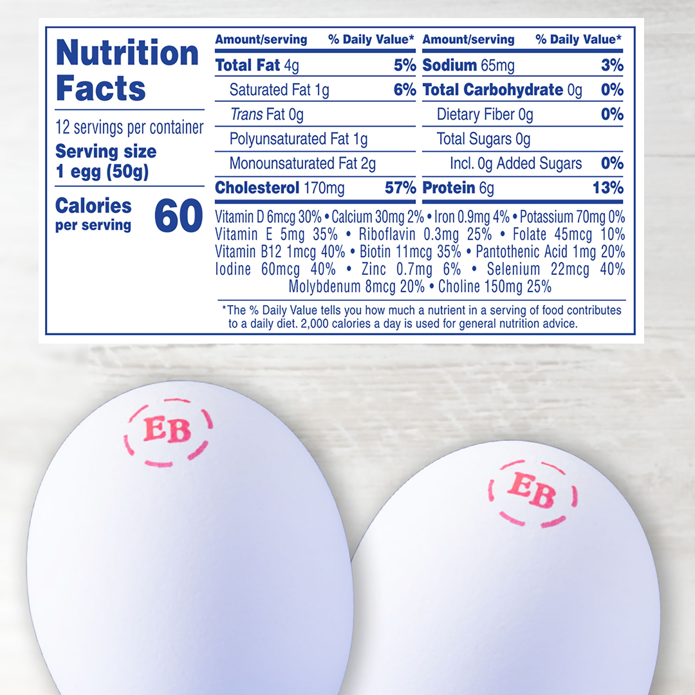 Eggland's Best Cage Free Large White Eggs, 12 Count