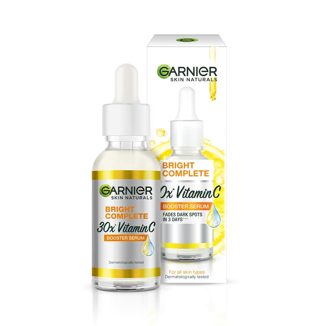 Garnier Skin Naturals, Face Serum, Increases Skin's Glow Instantly Vitamin C  Booster, 30 ml