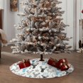 thumbnail image 4 of Sikiie Winter Art Blue and Black Moose Christmas Tree Skirt, Christmas Tree Decorations, Christmas Decor, Tree Mat Decoration(30-48IN)-36", 4 of 6