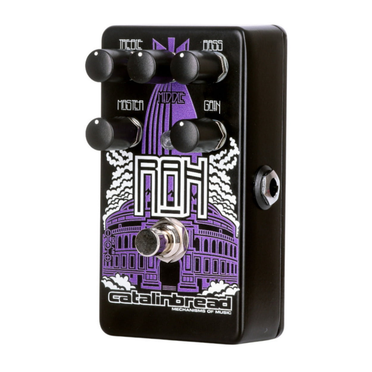 Catalinbread RAH Overdrive Effects Pedal with Three-Knob Tone Circuit and Bass Control (Purple)