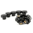 thumbnail image 3 of 10Pcs Nuts Knob Grip Handle 7-Star 8mm Female Thread Brass Core for Machine Tool(M8x32(no throughhole) ), 3 of 5