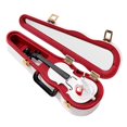 thumbnail image 5 of Violin Shape Wind up Musical Boxes Dancing Figure Clockwork Mechanical Music Movement Musical Instrument for Family Girlfriend Birthday White, 5 of 6