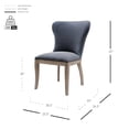 thumbnail image 2 of New Pacific Direct Dorsey Faux Leather Chair in Gray/Charcoal (Set of 2), 2 of 8