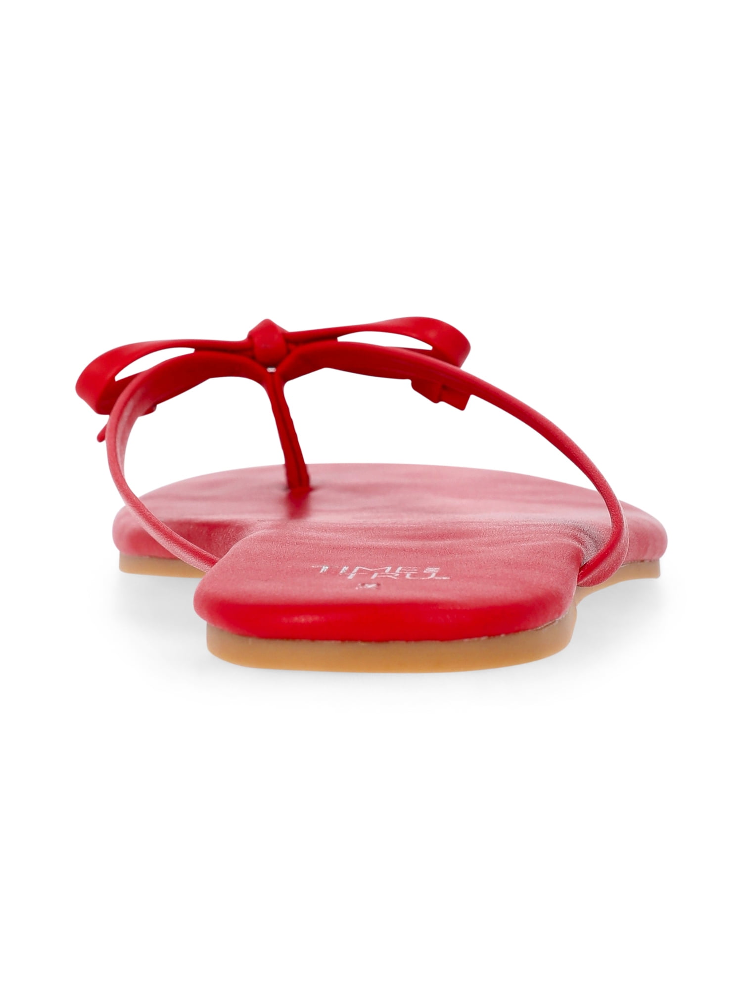 Time and Tru Women's Barely There Bow Thong Sandals