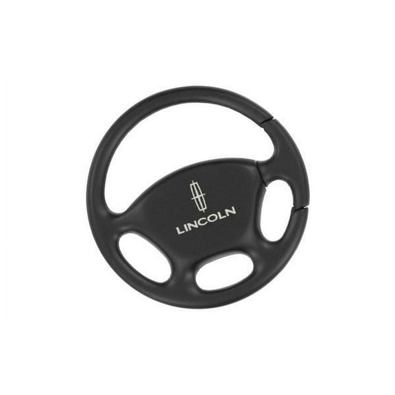 Lincoln Black Steering Wheel Key Chain Keychain Fob