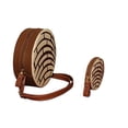 thumbnail image 5 of SET de 2 Piezas: BOLSA y MONEDERO en forma de PAN DE CONCHA VAINILLA, Redonda, Cross-Body, PAN DE DULCE, Correa Cruzada y Ajustable, Vini Piel, Moda Kawaii, Color Beige., 5 of 5