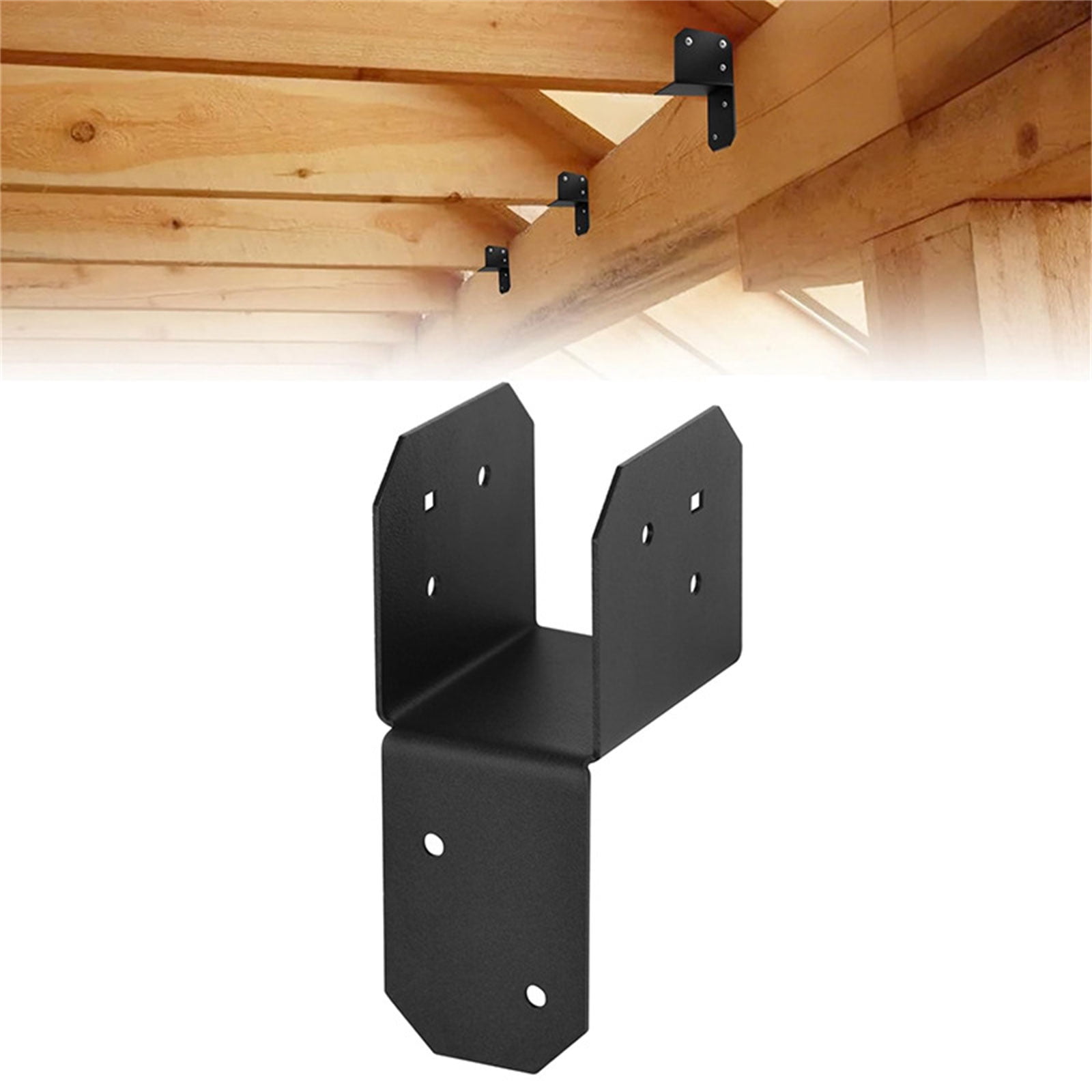 4Pcs Joists Anchors Connector Posts Caps Tie Bracket Wooden house Hanger Joint Post Caps Enduring