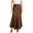 A-Brown89, variant on XIAONU Women's Maxi Skirt Satin Asymmetric Elegant Skirt Evening Galas Wedding Formal Skirt