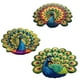 thumbnail image 1 of Alfombra Antideslizante de Terciopelo Cristalino de 40X40 Cm, Secado Rápido, Diseño de Pavo Real | Tacto Lujoso | Antideslizante | Efecto Visual Único, 1 of 1
