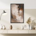 thumbnail image 4 of PixonSign Framed Wall Art Pastel Grunge Watercolor Brown Abstract Artwork Colorful Oil Paintings Modern Canvas Prints Minimalism Contemporary Nordic Decorative for Rooms - 24"x36" Black, 4 of 5