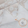 thumbnail image 3 of Oval Tablecloth 52 x 70 Inch Beige, Vintage Floral Tablecloth for Oval Table, Fabric Wrinkle Free Washable Waterproof Retro Tablecloth Oval Table Cloth for Kitchen Dining Room Table, 3 of 5