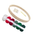thumbnail image 4 of Abbracc Small Loom Set Craft Board Round Handwoven Material Pack for Kindergarten Adults Set A, 4 of 9