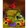 thumbnail image 2 of Pintura al óleo de casa de pájaros por números, cuadro sin marco pintado a mano, Kit de adorno para el hogar Likrtyny decoración de arte, 2 of 9