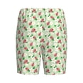 thumbnail image 2 of Lsque Flower With Ladybug Mens Sleep Pajama Shorts,Short Pajama Pants, Cotton Ultra-Soft Knit-Medium, 2 of 9