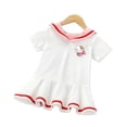 thumbnail image 4 of Hello Kitty nueva ropa para niños vestido dulce de dibujos animados niñas estilo extranjero de manga corta estilo universitario falda de princesa para bebé, 4 of 5