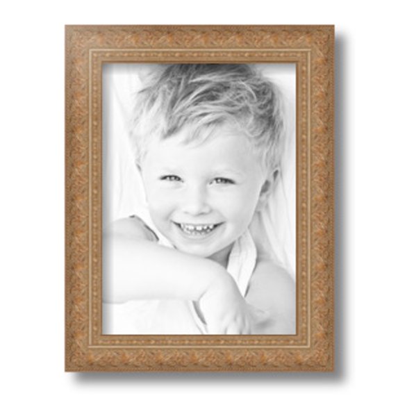 ArtToFrames 8x11" Silver Victorian Emboss Picture Frame, Silver Wood Poster Frame, with Regular Glass and 2 (FBPL-5082)
