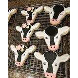 Ann Clark Cow Face Cookie Cutter - Made In USA, Food Safe Steel, For Cookies, Fondant, Crafts