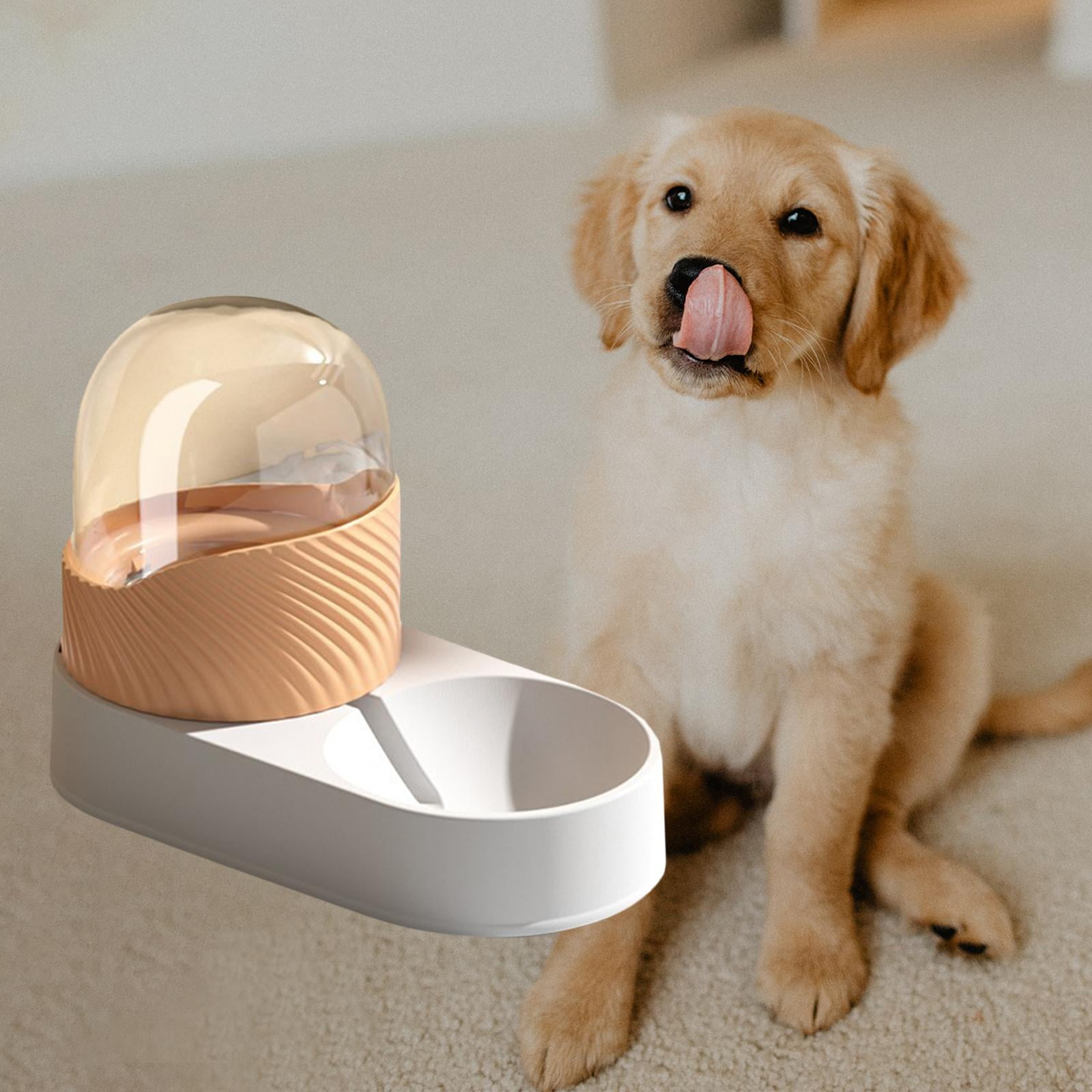 Bvdfgk Cat Water Food Feeder Dispenser Automatic Dog Cats Drinking Bottles Dish Feeding White Water Feeder