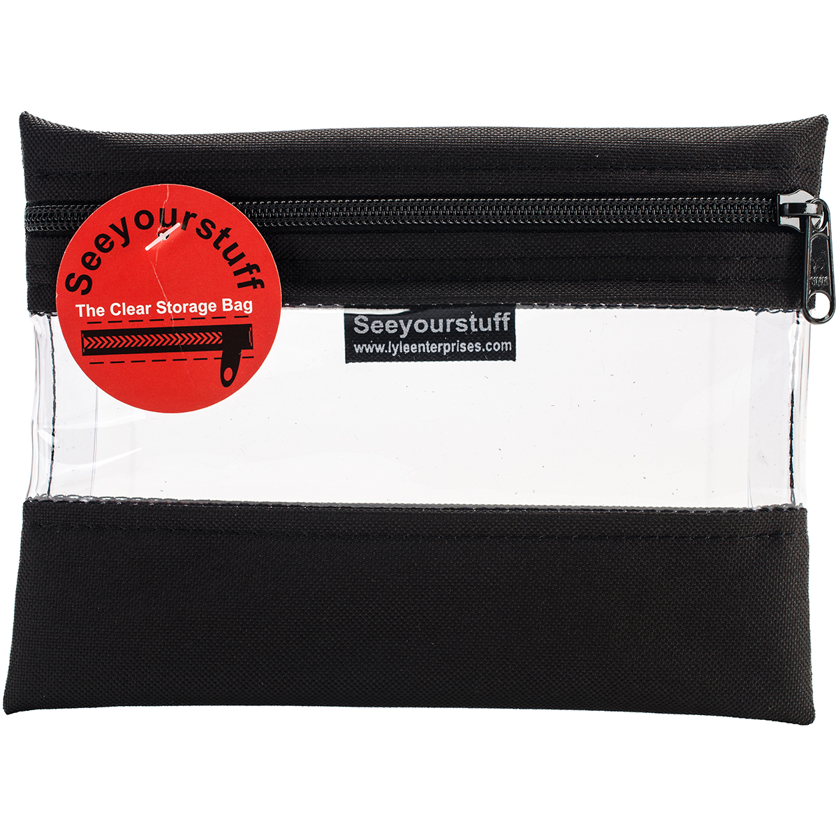 Seeyourstuff Clear Storage Bag 6 Inch X 8 Inch Black