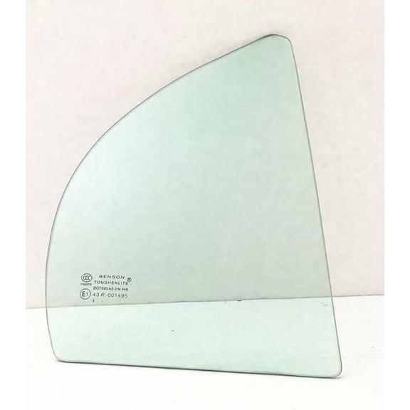 Passenger Right Side Rear Vent Window Glass Compatible with Kia Rio 4 Door Sedan 2006-2011 Models