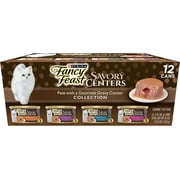 Fancy Feast's Savory Centers Pate: A Gourmet Delight for Discerning Cats 3oz,12 Counts
