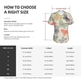 thumbnail image 4 of Yiaed Butterfly Print Women's T Shirt V-Neck Short Sleeve Shirt Casual Breathable Tee Summer Tops-Large, 4 of 5