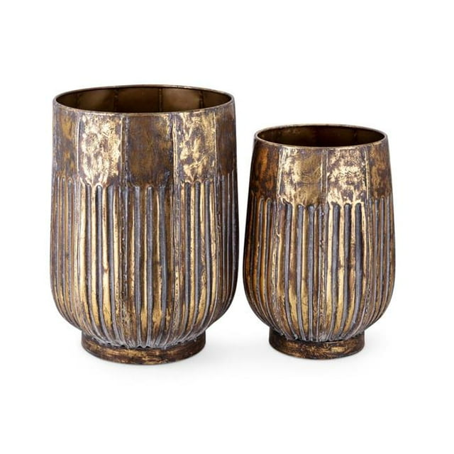IMAX Z75378-2 Urns en Métal Konnie - Lot de 2