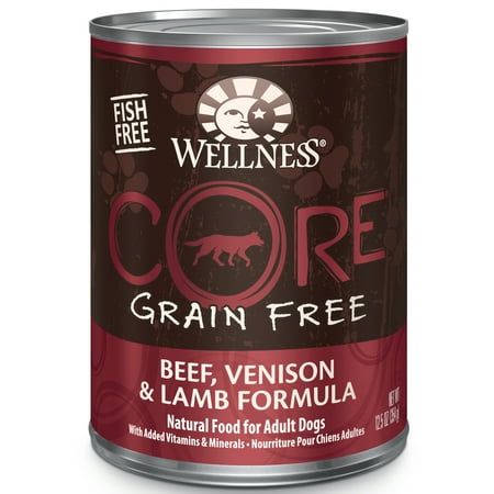 UPC: 0076344079606 | Wellness CORE Natural Wet Grain Free Canned Dog Food  Beef  Venison & Lamb  12.5-Ounce Can (Pack of 12)