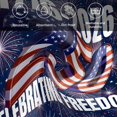 thumbnail image 6 of 250 Anniversary USA Flag Cloth Napkins, Blue American Flag 250 Fireworks Washable and Reusable Dinner Napkins Set of 2, Table Napkin for Kitchen Party Birthday Wedding Hotel Housewarming 20"x20", 6 of 9