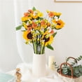thumbnail image 5 of 15 Pcs Felt Bee Stems with Artificial Flowers Picks, Felt Honeybee Branches Floral Decorative Picks, Bees Daisy Stems Spray Vase Fillers for Table Centerpiece Tree DIY Craft Home Party Decor, 5 of 7