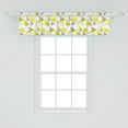 thumbnail image 2 of Ambesonne Geometric Window Valance, Modern Triangular Design, 42" x 12", Yellow Charcoal Grey, 2 of 3