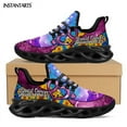 thumbnail image 1 of Breast Cancer Awareness Pink Ribbon Pattern Printed Women Platform Sneakers Lightweight Lace up Platform Shoes 2024, 1 of 5