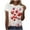 #007-Multicolor, variant on Craaazy Womens Short Sleeve Valentines T Shirts Cute Love Heart Shirt Casual Hearts Tops Gifts