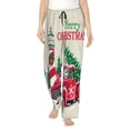 thumbnail image 1 of Balery Merry Christmas 1 Pantalones de pijama para mujer, pijamas ultraligeros, pantalones de estar por casa-Large, 1 of 6